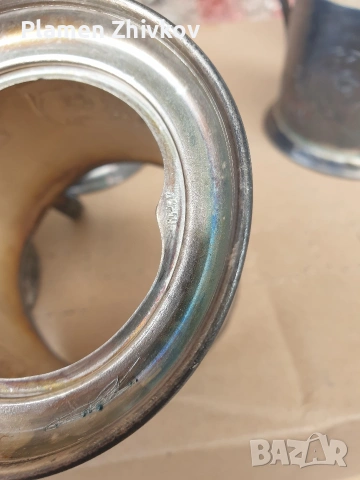 Шест броя дебело посребрени подстаканици - СССР на тема Спутник, снимка 6 - Чаши - 53427935