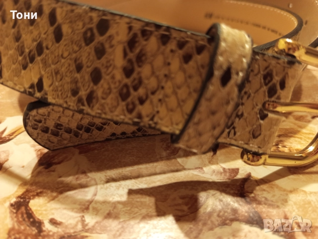 H&M Нов Красив Дамски Кожен Колан М/115см., снимка 5 - Колани - 52684500