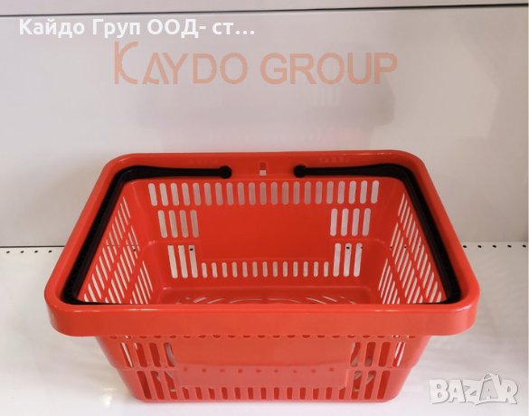ПРОМО!!! 20 бр.Червена кошница за пазаруване 22лт -нова,разли цветове, снимка 3 - Оборудване за магазин - 34267527