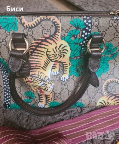 Gucci/Гучи естествена кожа, снимка 3 - Чанти - 35716628