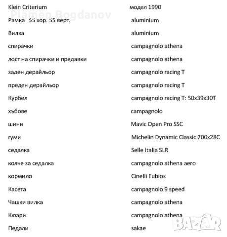 Продавам велосипед Klein Criterium , снимка 18 - Велосипеди - 51745069