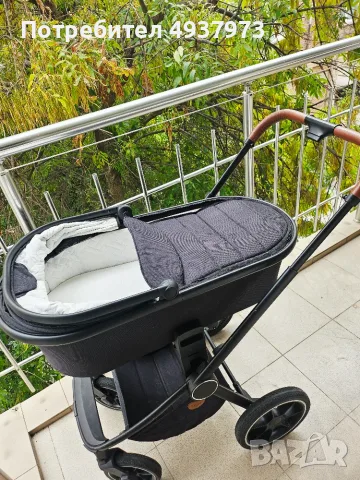 Бебешка количка 2 в 1 PetitGo (кош за новородено + летен кош), снимка 3 - Детски колички - 56162925