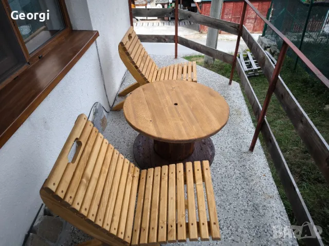 Дървени градински сгъваеми столове , снимка 4 - Градински мебели, декорация  - 49931997