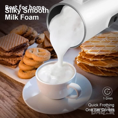 Разпенител за мляко, 4 в 1  с функция за нагряване, снимка 4 - Кафемашини - 51524863