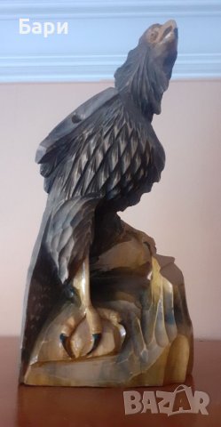 Голям дървен орел - ръчна изработка от Русия/СССР, снимка 10 - Други ценни предмети - 41589620