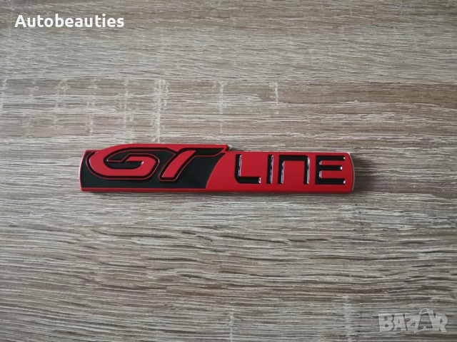 Peugeot GT Line емблема червено с черно, снимка 4 - Аксесоари и консумативи - 52622656