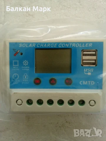 🔋Соларен контролер CMTD-2410W – 10A, 12/24V, за кемпери, каравани и малки соларни системи, снимка 2 - Друга електроника - 50686355