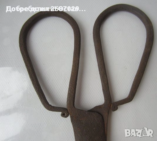 Стари ножици, ковано желязо - голяма кована ножица - 3 бр. различни, снимка 11 - Антикварни и старинни предмети - 28975048
