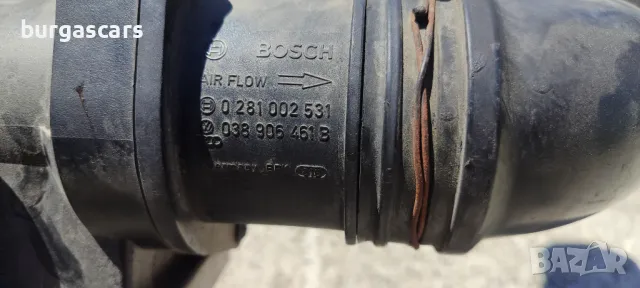 Дебитомер 038 906 461B/ 0 281 002 531 Vw Touran 1.9 TDI 105к.с. - 80лв, снимка 2 - Части - 50300470