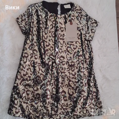 Детска рокля Zara, размер 110см, 5г., снимка 5 - Детски рокли и поли - 56225877