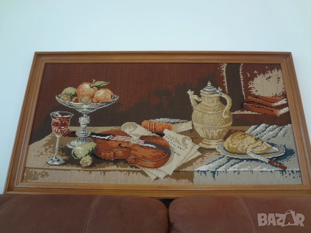 Голям размер гоблен - ръчна изработка, снимка 6 - Гоблени - 51597901