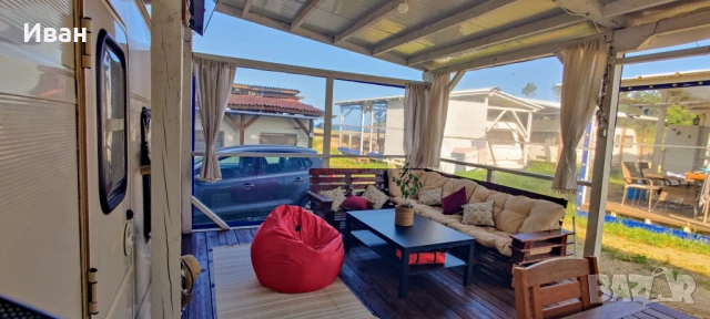 Каравана под наем в къмпинг Китен на метри от водата и пясъка, снимка 3 - Каравани под наем - 48970014