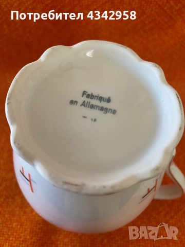 Kaiser. Bavaria. 1930 г. Порцеланова кана за мляко., снимка 9 - Антикварни и старинни предмети - 52255203