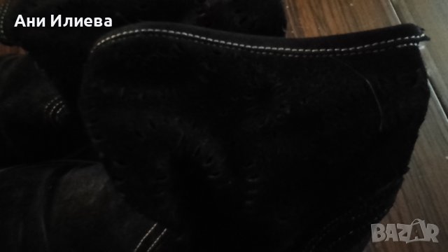 Пролетно - летни ботушки естествен велур, снимка 8 - Дамски боти - 41599091