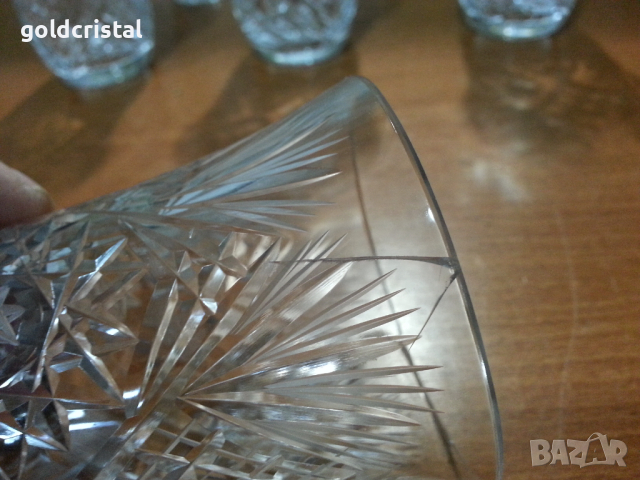 Кристални чаши за вода, снимка 6 - Антикварни и старинни предмети - 44797519