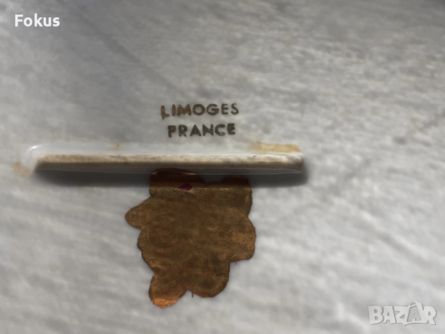Стар порцелан колекционерска чиния LIMOGES FRANCE, снимка 5 - Антикварни и старинни предмети - 53408776