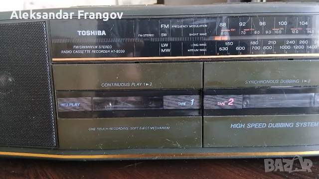 TOSHIBA STEREO RT - 8039, снимка 9 - Радиокасетофони, транзистори - 56056920