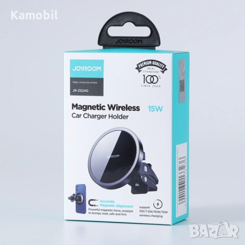 Стойка за кола Joyroom Qi Induction Charger 15W, снимка 4 - Зарядни за кола - 53724917