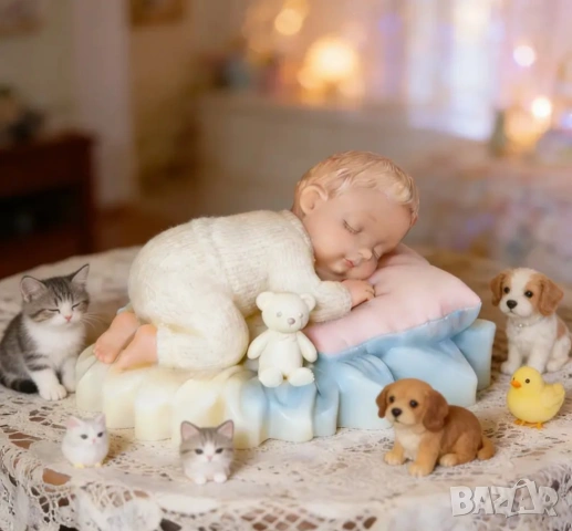 Молд бебе с мече (4), снимка 2 - Форми - 53195562