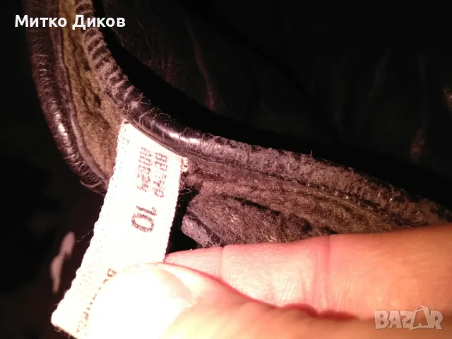 Ръкавици естествена кожа на Велур Ловеч размер 10 с подплата, снимка 4 - Ръкавици - 47866958