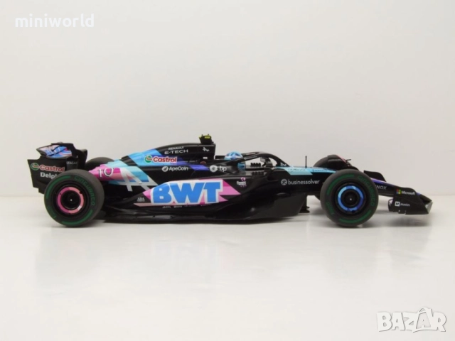 Alpine F1 Team A524 n.10 Brasilien GP 2024 P.Gasly - мащаб 1:18 на Solido моделът е нов в кутия, снимка 4 - Колекции - 52804532