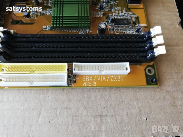 Дънна платка Acorp 6BX/VIA/ZX81 VER:1.5 Slot 1, снимка 7 - Дънни платки - 40457337