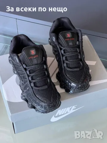 Nike Shox Дамски Черни Маратонки👟Дамски Спортни Обувки В Черен Цвят Найк Шокс Код E166, снимка 3 - Маратонки - 55840843