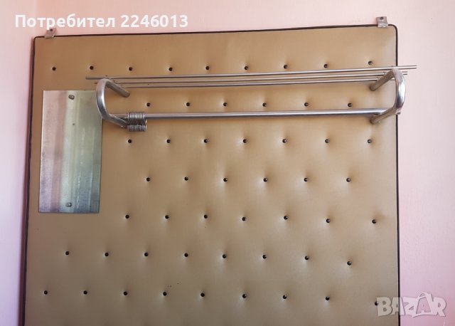 Старо кожено портманто с шкаф за обувки, снимка 3 - Портманта - 42136666