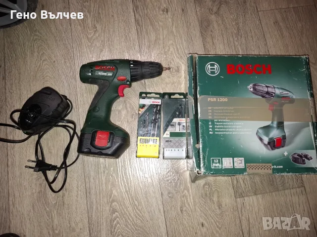Винтоверт Бош / BOSCH PSR 1200, снимка 3 - Винтоверти - 56319261