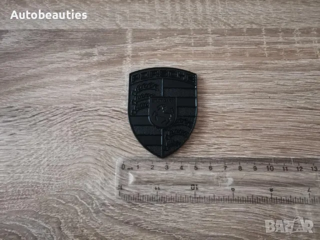 Черна Емблема лого Porsche, снимка 4 - Аксесоари и консумативи - 50066183