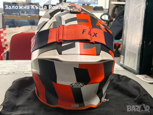 Мотокрос/ендуро каска Airoh Twist 2.0 Frame Orange Matt L 59-60 см + подарък очила Fox, снимка 5 - Аксесоари и консумативи - 56006849