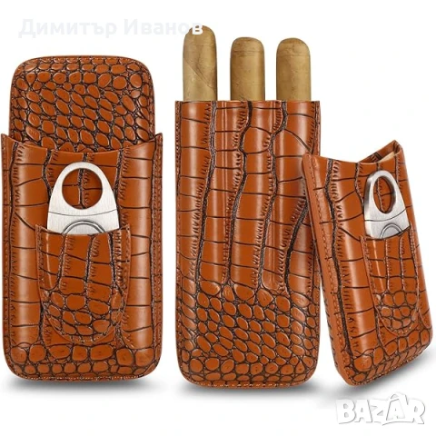 Cohiba кожен калъф за 3 пури със ножичка, снимка 3 - Други - 50977660
