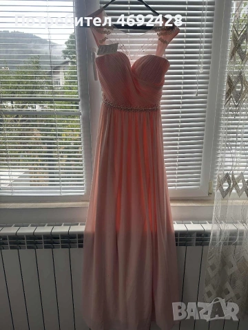 Дълга розова рокля подходяща за всеки празник!, снимка 2 - Рокли - 53414846