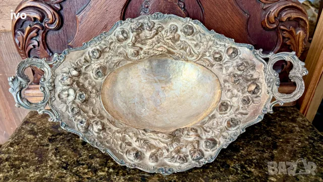 Антикварна сребърна купа, 570 грама проба 925