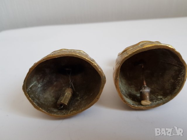 Стари бронзови звънчета за прислуга-2 броя, снимка 5 - Антикварни и старинни предмети - 34519987