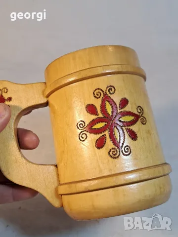 съветска дървена халба  3/3, снимка 4 - Декорация за дома - 48888298