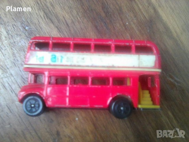 Двоен автобус английски макет метален от Хонг Конг, снимка 1 - Колекции - 39906636