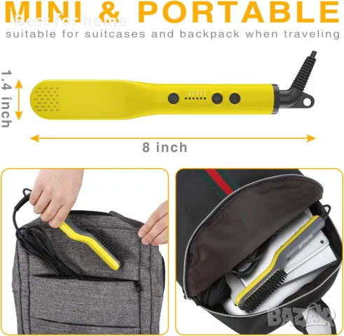 Преса за изправяне и стилизиране на брада и коса Axceed Beard, снимка 5 - Преси за коса - 48256540