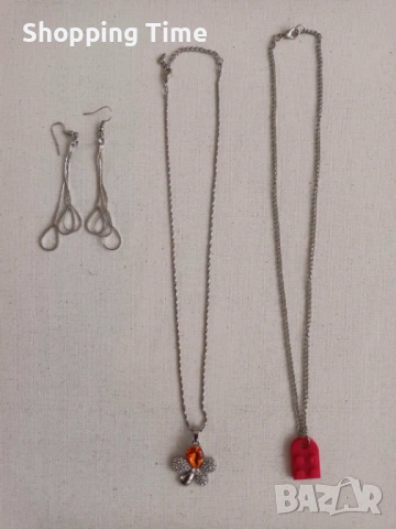 НОВ комплект от 2 колиета и чифт обеци, Спиди/лично предаване