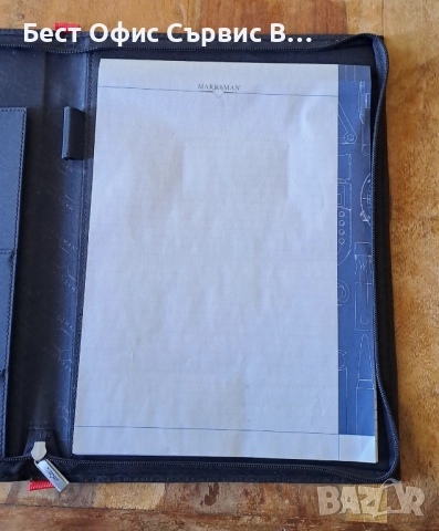 папка луксозна за документи черен с червено без/с цип Марксман Marksman А4, снимка 8 - Ученически пособия, канцеларски материали - 52317703
