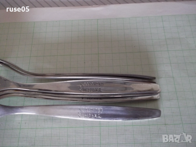 Лот от 6 бр. вилици от "☭ В. Търново" от соца, снимка 7 - Прибори за хранене, готвене и сервиране - 51555537