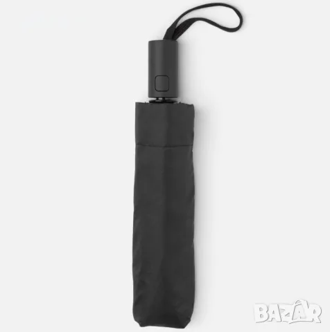 Сгъваем автоматичен чадър за дъжд Черен, 30cm, снимка 3 - Други - 56099866