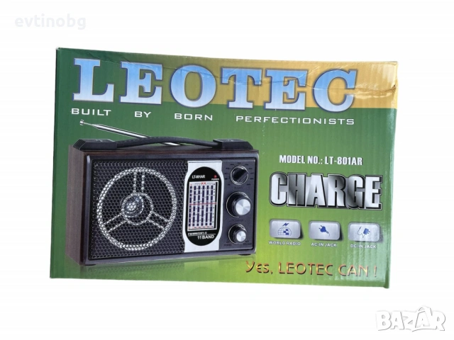 Портативно радио с телескопична антена Leotec LT-801AR, снимка 2 - Радиокасетофони, транзистори - 53778483