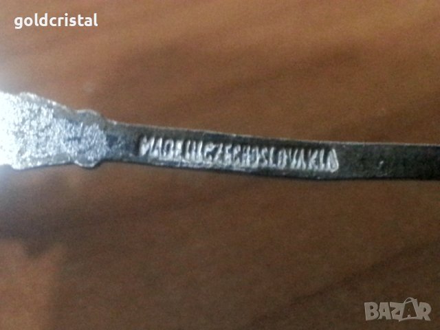 Посребрена лъжичка с имайл , снимка 5 - Антикварни и старинни предмети - 38969847
