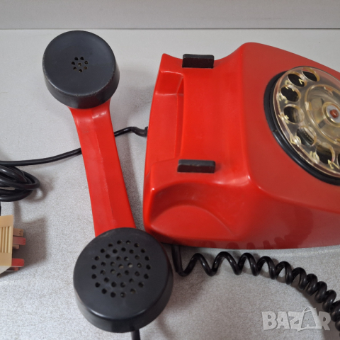 Стар Телефон с шайба "РЕСПРОМ"-Белоградчик ТА-600 от 1982 год., снимка 7 - Антикварни и старинни предмети - 44619216