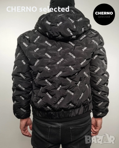 Пухено яке VERSACE JEANS COUTURE Logo-Print Puffer – Размер L – по договаряне, снимка 8 - Якета - 52869106
