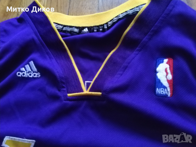 Kobe Bryant #24 Los Angeles Lakers NBA маркова баскетболна тениска  оригин.Adidas размер M lenght +2, снимка 5 - Баскетбол - 44797385