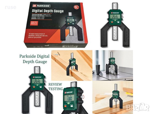 НОВИ! Дигитален цифров измервател на дълбочина PARKSIDE® дълбокомер, снимка 6 - Други инструменти - 39916688
