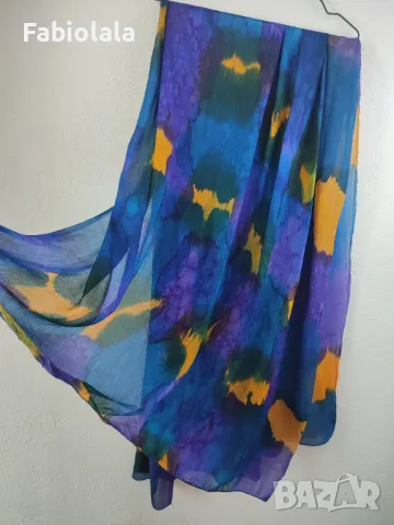 Silk scarf XXL, снимка 7 - Шалове - 48797402