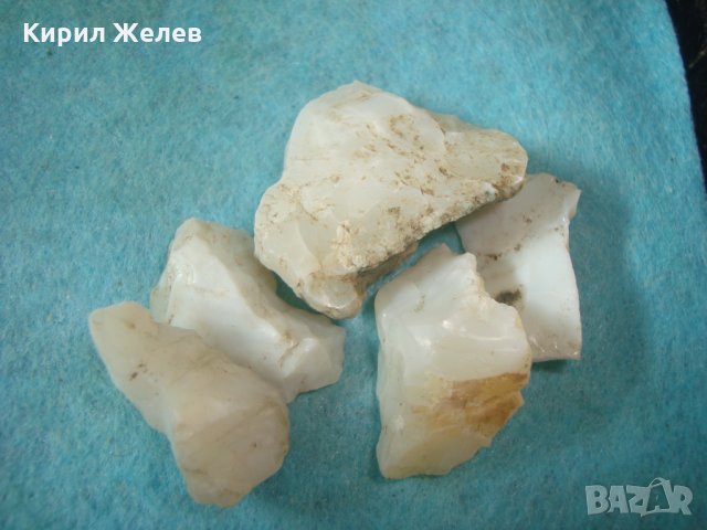 МЛЕЧЕН ОПАЛ - Лот 5 КЪСЧЕТА ПОЛУСКЪПОЦЕННИ КАМЪНИ РЯДЪК МИНЕРАЛ за КОЛЕКЦИЯ 24195, снимка 8 - Други ценни предмети - 35682039